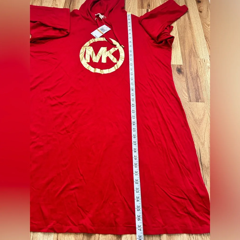 NWT - MICHAEL Michael Kors - Plus Size Circle Logo Hoodie Dress - Picture 6 of 9